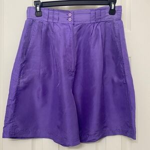 Vintage Purple Women's Shorts %100 Silk